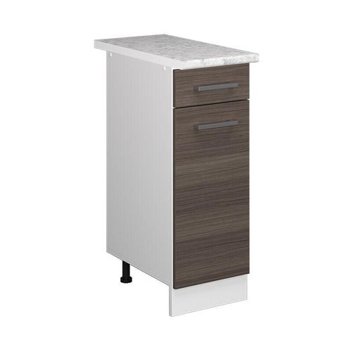 4066731367504 - Unterschrank R-Line Grau 30 cm mit Schublade mit Arbeitsplatte Vicco