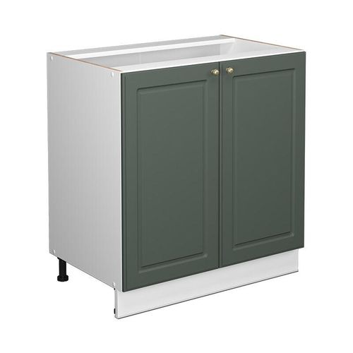 4066731399628 - Spülenunterschrank Fame-Line Grün-Gold Landhaus 80 cm mit Regal ap Anthrazit Vicco