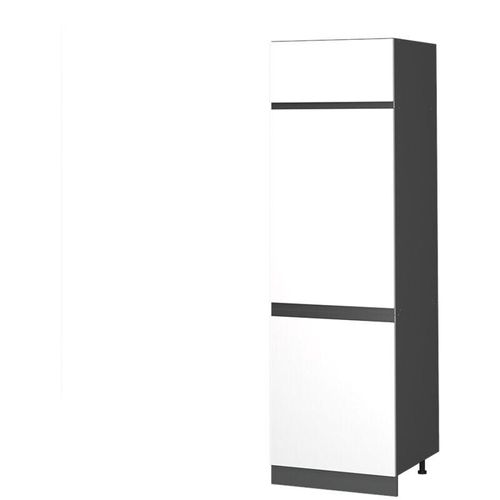 4066731229406 - Kühlumbauschrank Küchenschrank Küchenmöbel R-Line J-Shape Anthrazit Weiß 60 cm modern