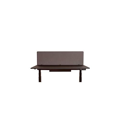 4260563729671 - Schreibtisch-Trennwand Luxor für Plattenstärke bis 40 mm Klammerbefestigung B 1600 x T 20 x H 600 mm ca 9 kg recycelte Materialien schiefergrau