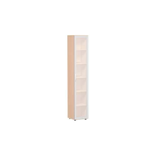 4038933075594 - Geramoebel Speed Office Aktenschrank ABS (Acrylnitril-Butadien-Styrol) Spanplatte 5 Fachböden 400 x 420 x 2160 mm Buche Braun