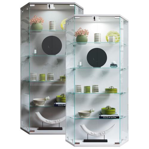 4051814437243 - Wandregal Glasvitrine hängend Vitrine Glas mit ESG-Sicherheitsglas Maße ca H 114 x B 83 x T 17 cm Hängevitrine Glas Modern und platzsparend Glas Vitrinenschrank - Benila L Gr 83 weiß B83cm H114cm T17cm Holzwerkstoff Holz Spanplatte Glas Regale 4051814437243 - Wandregal Glasvitrine hängend Vitrine Glas mit ESG-Sicherheitsglas Maße ca H 114 x B 83 x T 17 cm Hängevitrine Glas Modern und platzsparend Glas Vitrinenschrank - Benila L Gr 83 weiß B83cm H114cm T17cm Holzwerkstoff Holz Spanplatte Glas Regale