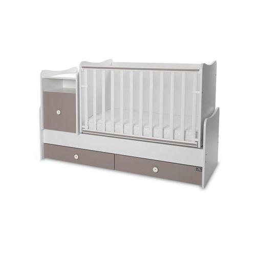 3800166100593 - Babybett 4 in 1 Trend Plus NEW Schaukelfunktion Jugendbett Schreibtisch hellgrau 3800166100593 - Babybett 4 in 1 Trend Plus NEW Schaukelfunktion Jugendbett Schreibtisch hellgrau
