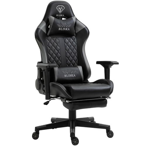 4250931565604 - Gaming Stuhl Chair Racing mit Fußstütze und ergonomsichen 4D-Armlehnen