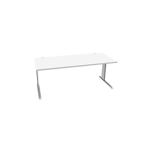 4250510837474 - Pure Schreibtisch PLANOVA BASIC Rechteck C-Fuß B 1800 x T 800 x H 717 mm weiß weißaluminium + Kabelkanal 4250510837474 - Pure Schreibtisch PLANOVA BASIC Rechteck C-Fuß B 1800 x T 800 x H 717 mm weiß weißaluminium + Kabelkanal