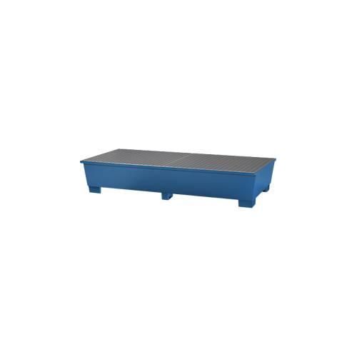 4250101134944 - IBC-Station ASECOS Stahl mit Gitterrost u Staplerschuhen 1000 l Auffangvolumen B 2680 x T 1300 x H 483 mm lackiert 4250101134944 - IBC-Station ASECOS Stahl mit Gitterrost u Staplerschuhen 1000 l Auffangvolumen B 2680 x T 1300 x H 483 mm lackiert