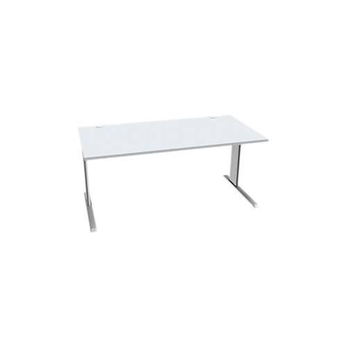 4250510837290 - Pure Schreibtisch PLANOVA BASIC Rechteck C-Fuß B 1600 x T 800 x H 717 mm lichtgrau weißaluminium + Kabelkanal 4250510837290 - Pure Schreibtisch PLANOVA BASIC Rechteck C-Fuß B 1600 x T 800 x H 717 mm lichtgrau weißaluminium + Kabelkanal