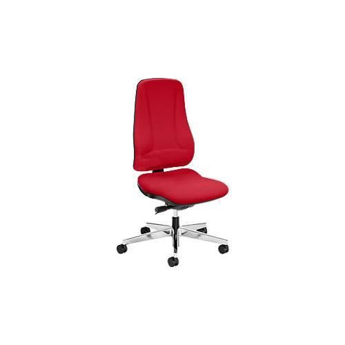 4016849573922 - Bürostuhl LEANOS V ERGO Synchronmechanik ohne Armlehnen ergonomische Rückenlehne rot alupoliert 4016849573922 - Bürostuhl LEANOS V ERGO Synchronmechanik ohne Armlehnen ergonomische Rückenlehne rot alupoliert