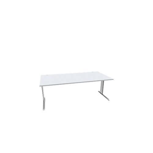 4250510838051 - Pure Schreibtisch PLANOVA BASIC Rechteck C-Fuß B 2000 x T 1000 x H 717 mm lichtgrau weißaluminium + Kabelkanal 4250510838051 - Pure Schreibtisch PLANOVA BASIC Rechteck C-Fuß B 2000 x T 1000 x H 717 mm lichtgrau weißaluminium + Kabelkanal