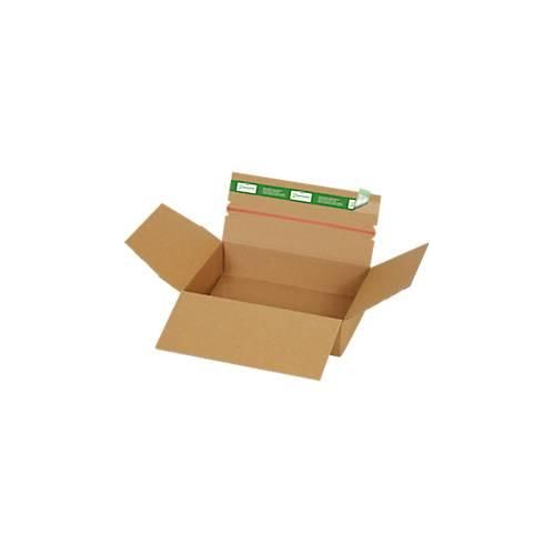 4055453006549 - Versandkartons Grünmarie® 235 x 165 x 60 mm ideal für Päckchen Größe S Automatikboden bis 20 kg 100 % recycelbar FSC®-Wellpappe braun 20 Stück