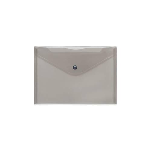 4250037424492 - FolderSys Dokumententasche DIN A5 quer Druckknopfverschluss PP rauch transparent 4250037424492 - FolderSys Dokumententasche DIN A5 quer Druckknopfverschluss PP rauch transparent