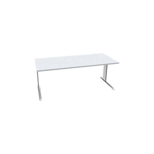 4250510837405 - Pure Schreibtisch PLANOVA BASIC Rechteck C-Fuß B 1800 x T 800 x H 717 mm lichtgrau weiß + Kabelkanal 4250510837405 - Pure Schreibtisch PLANOVA BASIC Rechteck C-Fuß B 1800 x T 800 x H 717 mm lichtgrau weiß + Kabelkanal