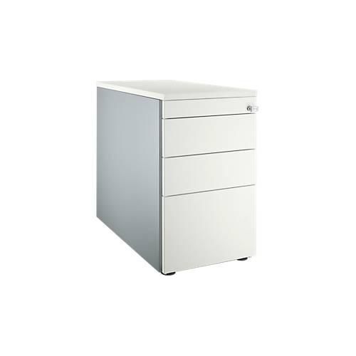 4250510833667 - Genius Standcontainer 1336 mit Griffnut B 435 x H 717 mm weißalu weißalu weiß 4250510833667 - Genius Standcontainer 1336 mit Griffnut B 435 x H 717 mm weißalu weißalu weiß