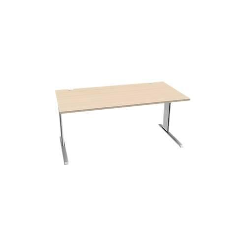 4250510837337 - Pure Schreibtisch PLANOVA BASIC Rechteck C-Fuß B 1600 x T 800 x H 717 mm Ahorn weißaluminium + Kabelkanal 4250510837337 - Pure Schreibtisch PLANOVA BASIC Rechteck C-Fuß B 1600 x T 800 x H 717 mm Ahorn weißaluminium + Kabelkanal