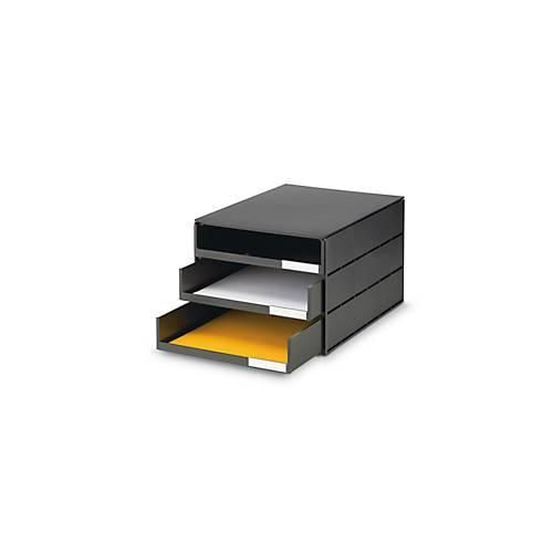 7612176078146 - Schubladenbox styro® Styroval Format C4 3 offene Schübe stapelbar Beschriftungsmaterial B 243 x T 335 x H 200 mm Recycling-Kunststoff schwarz 7612176078146 - Schubladenbox styro® Styroval Format C4 3 offene Schübe stapelbar Beschriftungsmaterial B 243 x T 335 x H 200 mm Recycling-Kunststoff schwarz