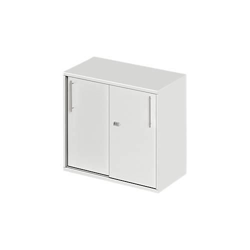 4251898811186 - Select Anstell- Aufsatz-Schiebetürenschrank Start Off in Tischhöhe abschließbar B 800 x T 420 x H 726 mm lichtgrau lichtgrau 4251898811186 - Select Anstell- Aufsatz-Schiebetürenschrank Start Off in Tischhöhe abschließbar B 800 x T 420 x H 726 mm lichtgrau lichtgrau