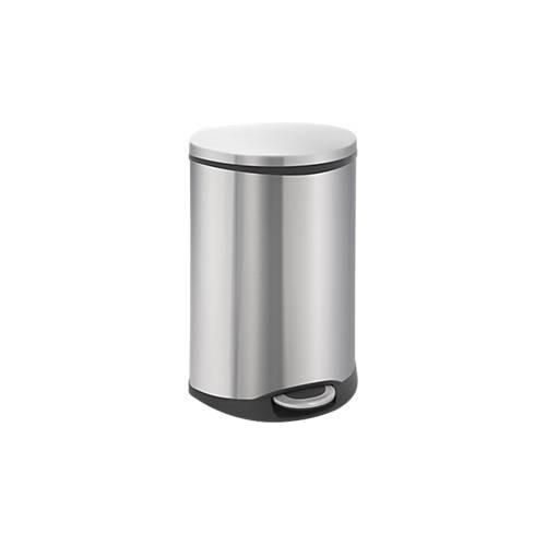 8713631650255 - EKO Tretabfallsammler muschelförmig Volumen 6 l HxBxT 314 x 238 x 235 mm Korpus Edelstahl