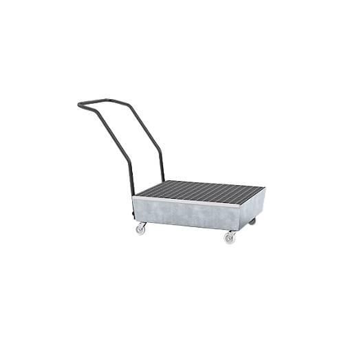 4250101108679 - Auffangwanne ASECOS Stahl fahrbar mit Gitterrost 60 l Auffangvolumen B 635 x T 810 x H 980 mm verzinkt 4250101108679 - Auffangwanne ASECOS Stahl fahrbar mit Gitterrost 60 l Auffangvolumen B 635 x T 810 x H 980 mm verzinkt