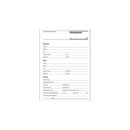 4004360910999 - SIGEL Fahrtenbücher Fahrtenbuch Pkw und Lkw mit Kraftstoffverbrauch Fahrtenbuch Lkw+Pkw A5 FA514 DIN A5 1x 32 Seiten