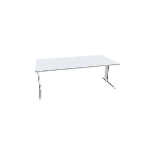 4250510936696 - Pure Schreibtisch PLANOVA BASIC Rechteck C-Fuß B 2000 x T 1000 x H 717 mm lichtgrau weiß + Kabelkanal 4250510936696 - Pure Schreibtisch PLANOVA BASIC Rechteck C-Fuß B 2000 x T 1000 x H 717 mm lichtgrau weiß + Kabelkanal