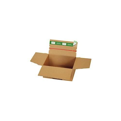 4055453007089 - Versandkartons Grünmarie® 165 x 135 x 80 mm ideal für Päckchen Größe S Automatikboden bis 20 kg 100 % recycelbar FSC®-Wellpappe braun 20 Stück