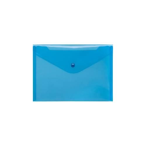 4250037424515 - FolderSys Dokumententasche DIN A5 quer Druckknopfverschluss PP blau transparent 4250037424515 - FolderSys Dokumententasche DIN A5 quer Druckknopfverschluss PP blau transparent