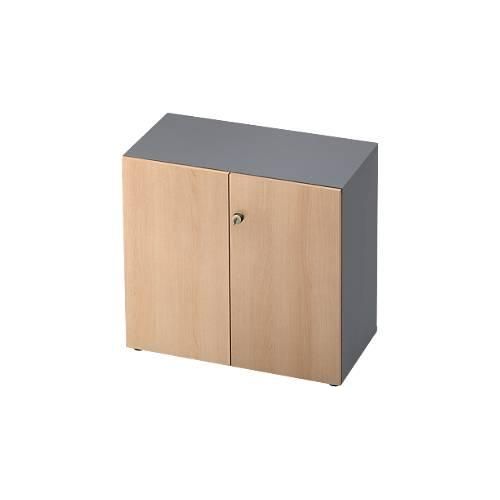 4032062157787 - Aktenschrank TOPAS LINE 2 Ordnerhöhen Türen abschließbar graphit Eiche-Dekor 4032062157787 - Aktenschrank TOPAS LINE 2 Ordnerhöhen Türen abschließbar graphit Eiche-Dekor