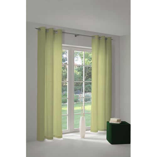 4004567208462 - Vorhang ADAM Graphic Ventus Gardinen Gr 225 cm Ösen 145 cm grün (hellgrün) Ösen
