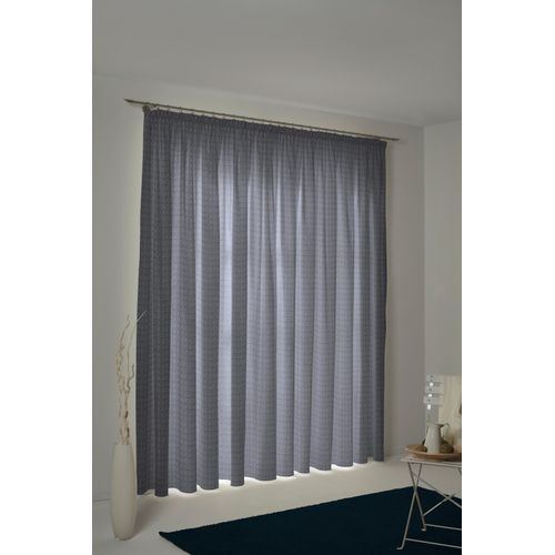 4004567208172 - Vorhang ADAM Graphic Ventus Gr 3 blau (dunkelblau) B145cm H225cm Jacquard Baumwolle (Bio-Baumwolle) Gardinen