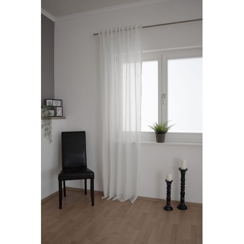 4043343673407 - Vorhang Lian Gardinen Gr 245 cm verdeckte Schlaufen 140 cm weiß Verdeckte Schlaufen Vorhang Lian