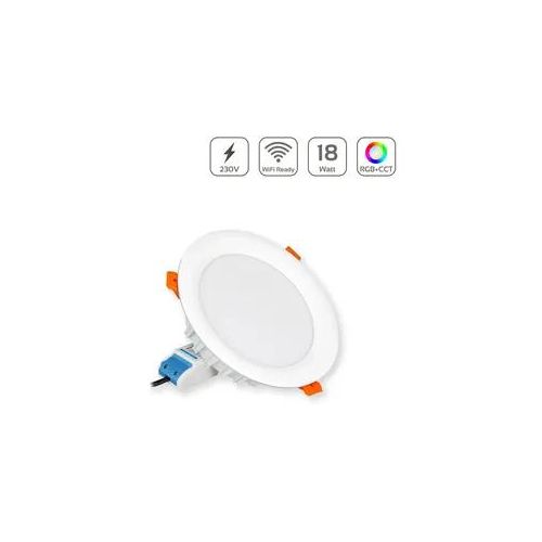 4063592027219 - MiBoxer RGB+CCT LED Einbaustrahler rund weiss 18W Ø180mm 24GHz WiFi ready FUT06