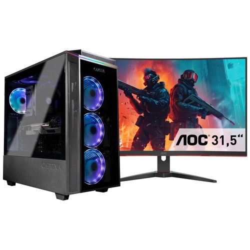 4046373842027 - G (A bis G) CAPTIVA Gaming-PC-Komplettsystem Advanced Gaming I84-202 TFT Bundle Computer-Komplettsysteme Gr ohne Betriebssystem 32 GB RAM 1000 GB SSD schwarz