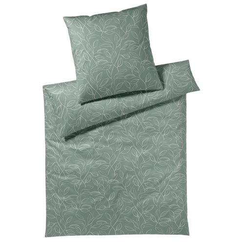 4029058267278 - Bettwäsche ELEGANTE Floral Gr B L 155 cm x 220 cm 1 St 1 St Mako-Satin B L 80 cm x 80 cm fjord angenehmes Hautgefühl