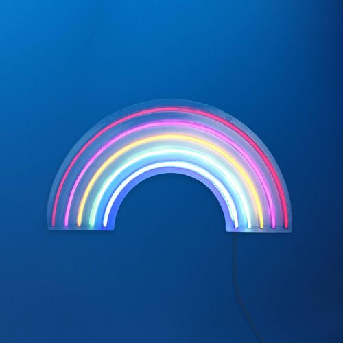 4043689994631 - LED-Wandleuchte Neon Rainbow USB