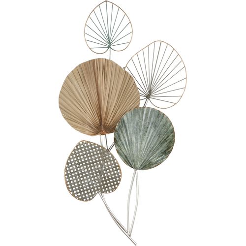 4063387675748 - Wanddekoobjekt GILDE Wandrelief 5 Blätter Wanddekoobjekte Gr B H T 48 cm x 90 cm x 6 cm Bl?tter beige (natur) Wanddekoration 4063387675748 - Wanddekoobjekt GILDE Wandrelief 5 Blätter Wanddekoobjekte Gr B H T 48 cm x 90 cm x 6 cm Bl?tter beige (natur) Wanddekoration