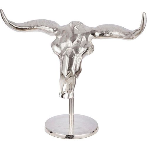 4063387272985 - Wanddekoobjekt GILDE Wandobjekt Silverskull Wanddekoobjekte Gr B H T 36 cm x 74 cm x 32 cm silberfarben Wanddekoration 4063387272985 - Wanddekoobjekt GILDE Wandobjekt Silverskull Wanddekoobjekte Gr B H T 36 cm x 74 cm x 32 cm silberfarben Wanddekoration