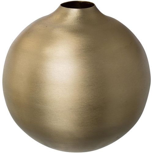 4064118887546 - Creativ deco Tischvase Dekovase aus Aluminium (1 St) Höhe ca 13 cm Dekoobjekt goldfarben