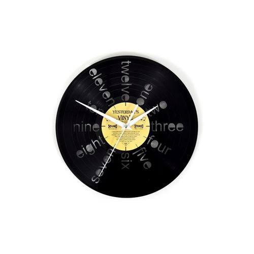 5400837160055 - Wanduhr »Yesterdays Nummern Ø 30 cm Gold Schwarz« 5400837160055 - Wanduhr »Yesterdays Nummern Ø 30 cm Gold Schwarz«