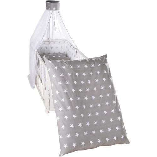 4005317297644 - roba® Himmelbettgarnitur »Little Stars wendbar« 4-tlg mit Bettwäsche Nestchen und Himmel