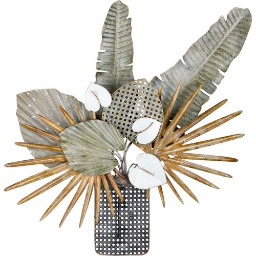 4063387678794 - Wanddekoobjekt GILDE Wandrelief Vase Aruba Wanddekoobjekte Gr B H T 67 cm x 73 cm x 8 cm grün Wanddekoration 4063387678794 - Wanddekoobjekt GILDE Wandrelief Vase Aruba Wanddekoobjekte Gr B H T 67 cm x 73 cm x 8 cm grün Wanddekoration