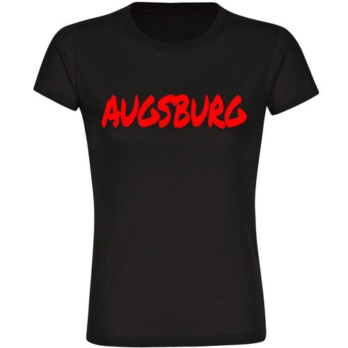 4068859494681 - multifanshop Damen T-Shirt - Augsburg - Textmarker - Druck rot - Frauen 4068859494681 - multifanshop Damen T-Shirt - Augsburg - Textmarker - Druck rot - Frauen