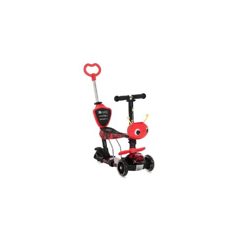 3800151939191 - Scooter Smart Plus 5 in 1 verstellbar PU Räder leuchten ABEC-7 Lager rot-schwarz 3800151939191 - Scooter Smart Plus 5 in 1 verstellbar PU Räder leuchten ABEC-7 Lager rot-schwarz