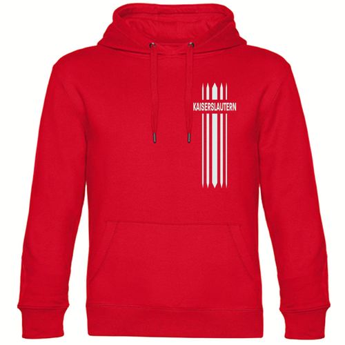 4068859125561 - multifanshop Kapuzen Sweatshirt - Kaiserslautern - Streifen - Druck weiß - Hoodie