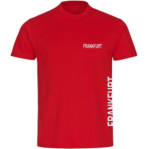 4068859075132 - multifanshop Herren T-Shirt - Frankfurt - Brust & Seite - Druck weiß - Männer 4068859075132 - multifanshop Herren T-Shirt - Frankfurt - Brust & Seite - Druck weiß - Männer