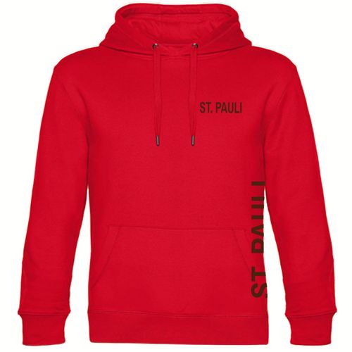 4068859191863 - multifanshop Kapuzen Sweatshirt - St Pauli - Brust & Seite - Druck braun - Hoodie