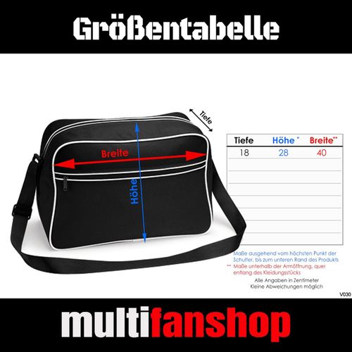 4068859506384 - multifanshop Retrotasche - Frankfurt - Schriftzug - Druck rot - Tasche 4068859506384 - multifanshop Retrotasche - Frankfurt - Schriftzug - Druck rot - Tasche