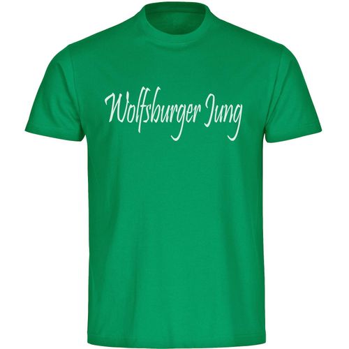 4068859182977 - multifanshop Herren T-Shirt - Wolfsburg - Wolfsburger Jung - Druck weiß - Männer 4068859182977 - multifanshop Herren T-Shirt - Wolfsburg - Wolfsburger Jung - Druck weiß - Männer
