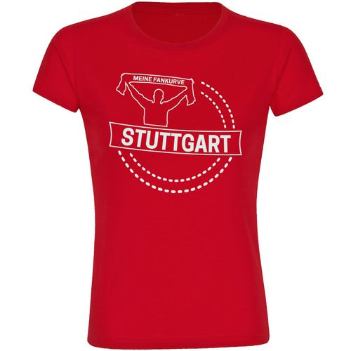 4068859142872 - multifanshop Damen T-Shirt - Stuttgart - Meine Fankurve - Druck weiß - Frauen 4068859142872 - multifanshop Damen T-Shirt - Stuttgart - Meine Fankurve - Druck weiß - Frauen