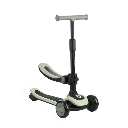 3800171211727 - Kikkaboo Kinderroller 2 in 1 Treo Laufrad Sitz faltbar Lenkerhöhe verstellbar grün