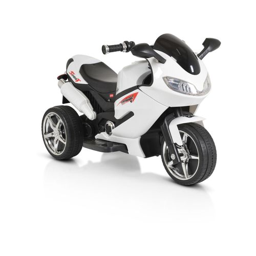 3801005000234 - Kinder Elektromotorrad Comet HZBB-1188 drei Räder Musik MP3 Rückwärtsgang weiß